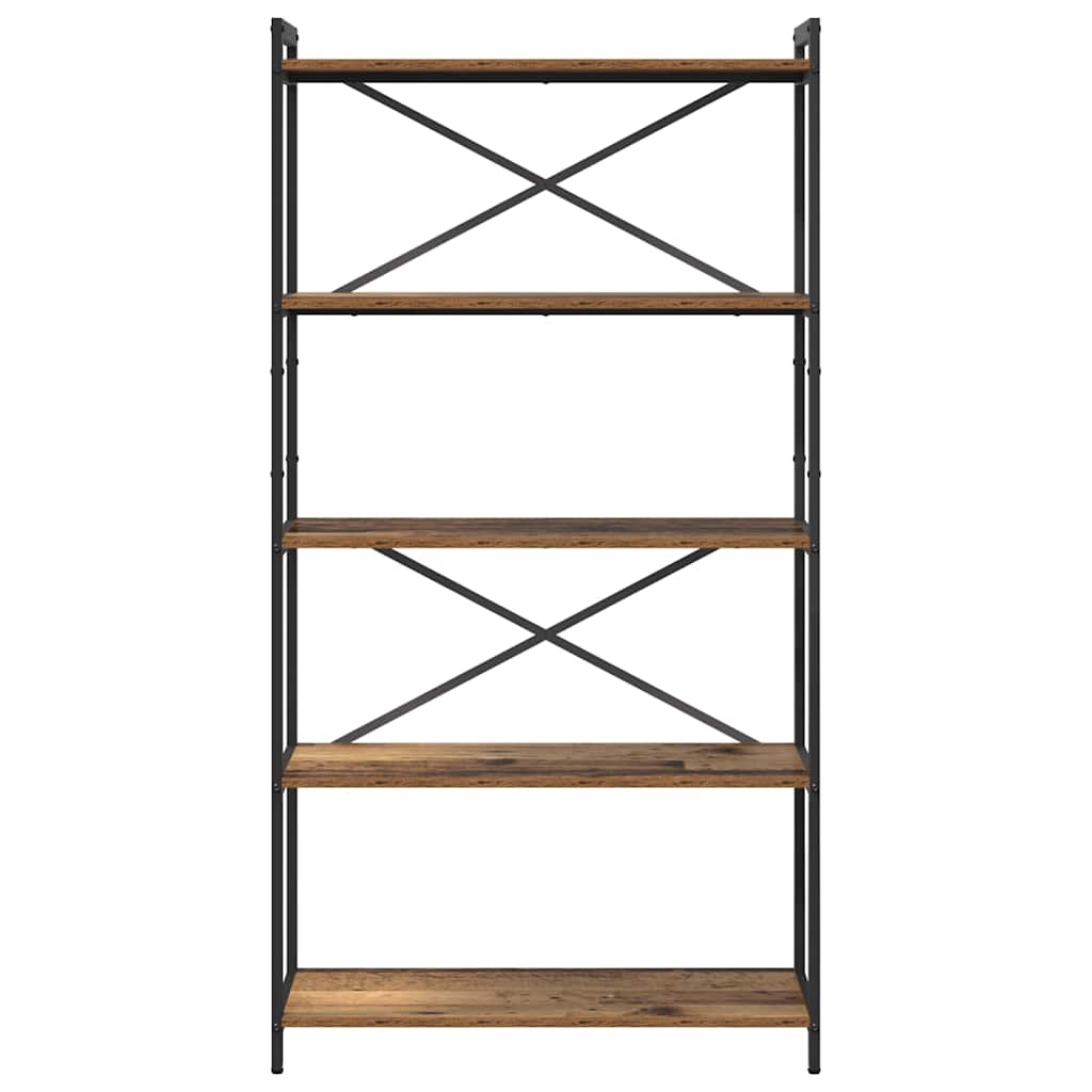 Bibliotecă Lemn vechi 80 x 30 x 153 cm Lemn compozit GartenMobel Dekor