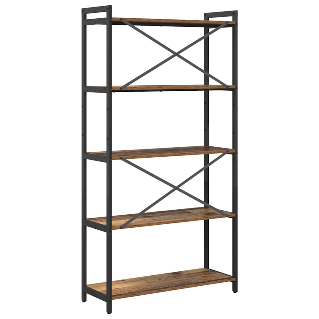 Bibliotecă Lemn vechi 80 x 30 x 153 cm Lemn compozit GartenMobel Dekor