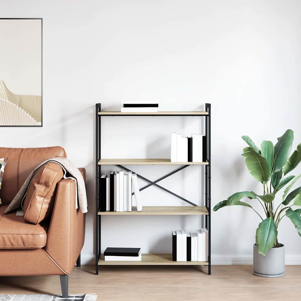 Bibliotecă Stejar sonoma 80 x 30 x 118 cm Lemn compozit GartenMobel Dekor
