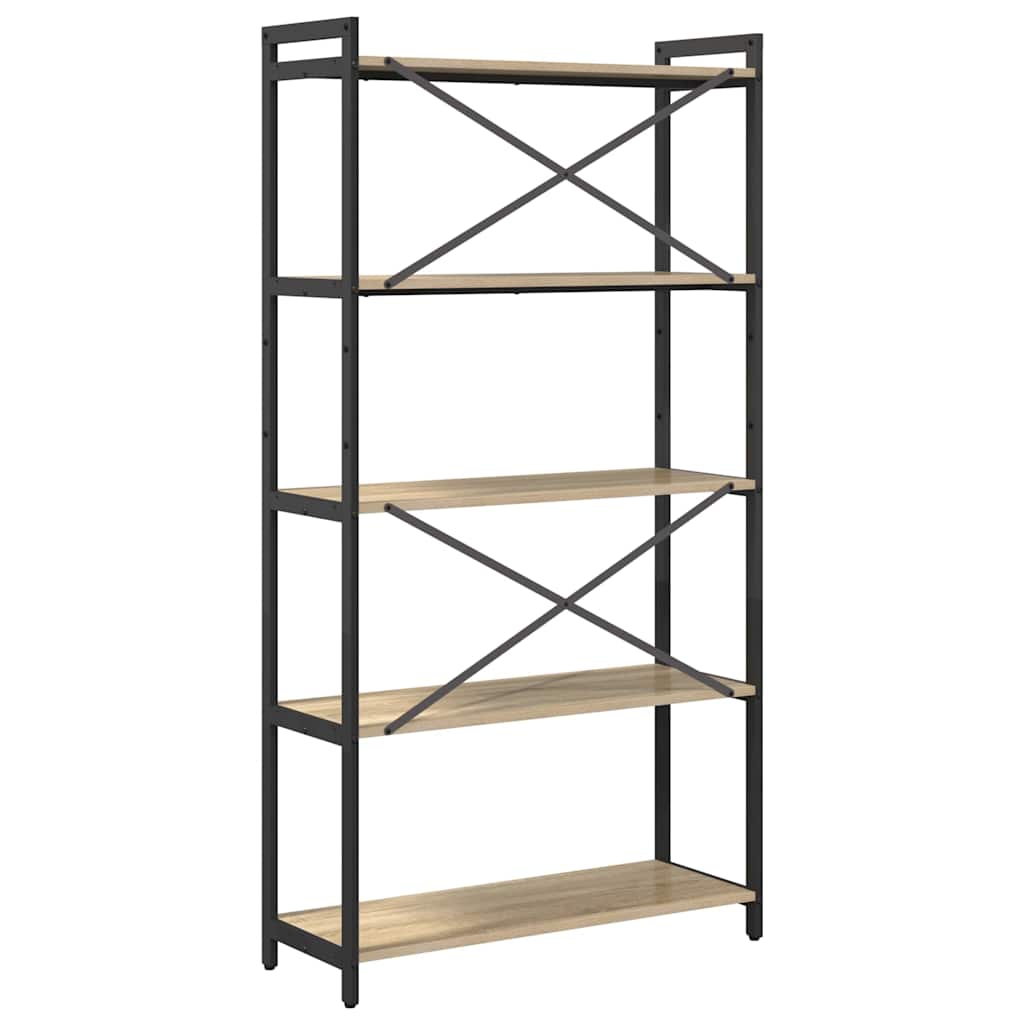 Bibliotecă Stejar sonoma 80 x 30 x 153 cm Lemn compozit GartenMobel Dekor