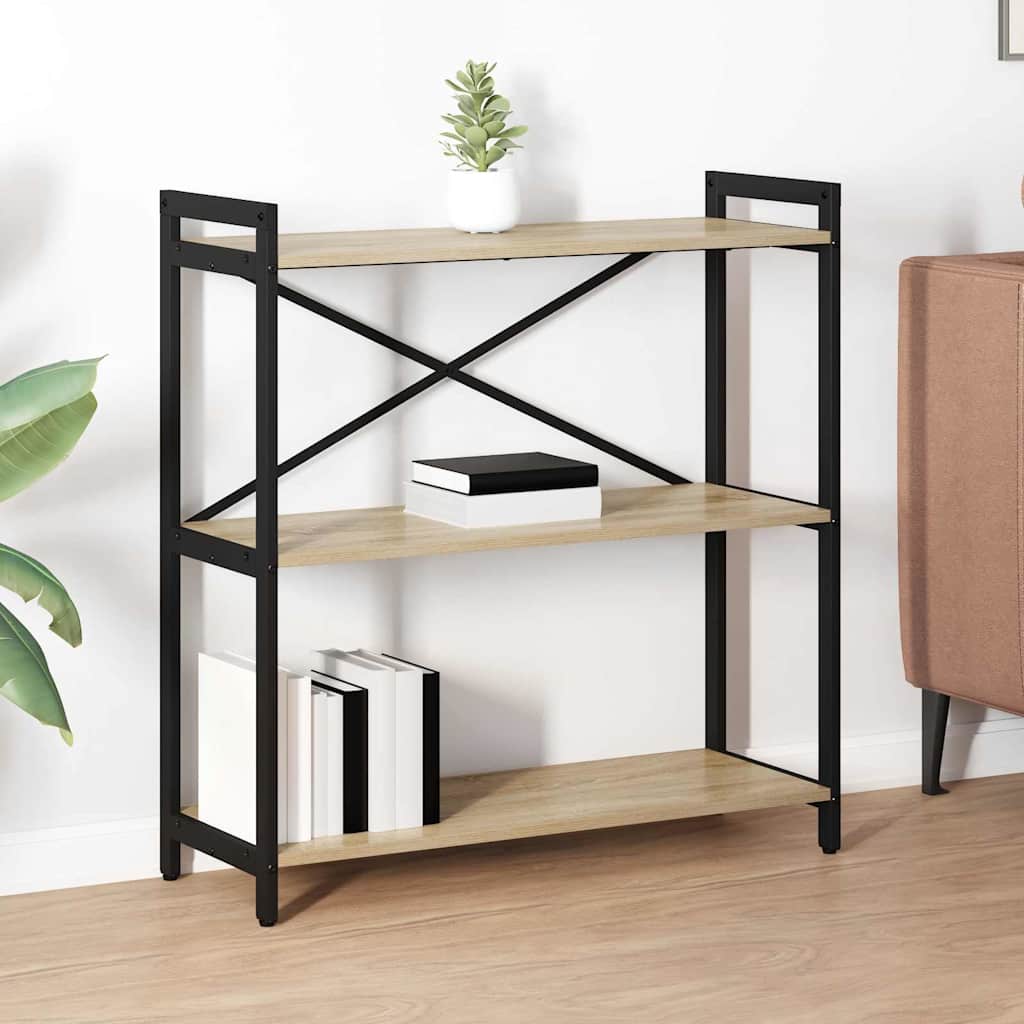 Bibliotecă Stejar sonoma 80 x 30 x 83 cm Lemn compozit GartenMobel Dekor