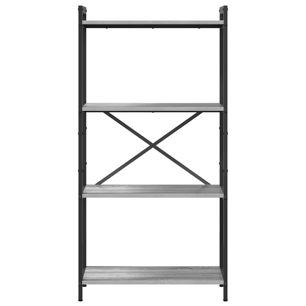 Bibliotecă sonoma gri 60 x 30 x 118 cm Lemn compozit GartenMobel Dekor