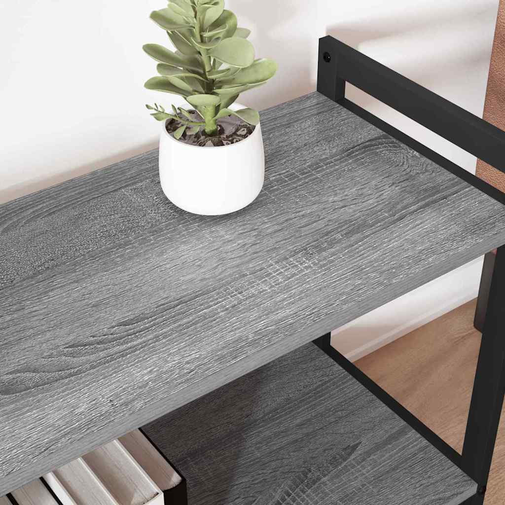 Bibliotecă sonoma gri 60 x 30 x 48.5 cm Lemn compozit GartenMobel Dekor