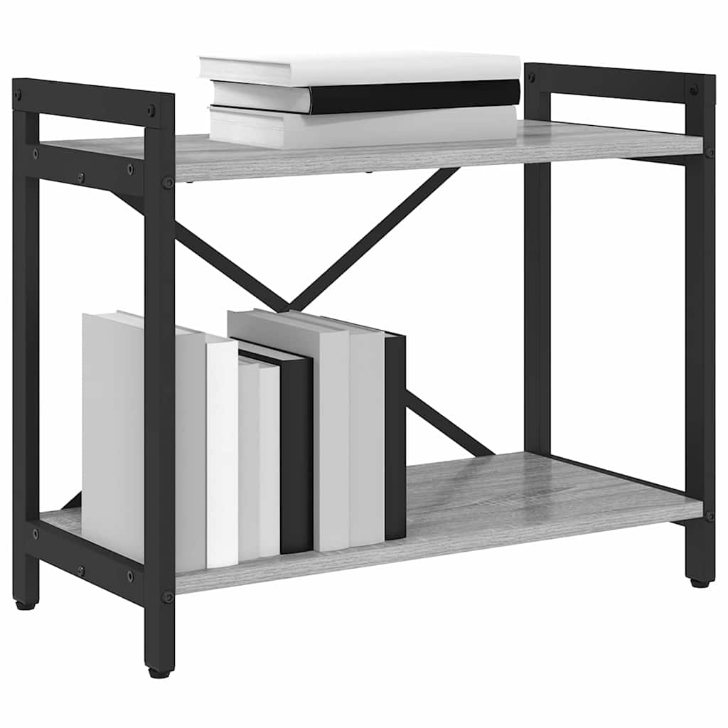 Bibliotecă sonoma gri 60 x 30 x 48.5 cm Lemn compozit GartenMobel Dekor