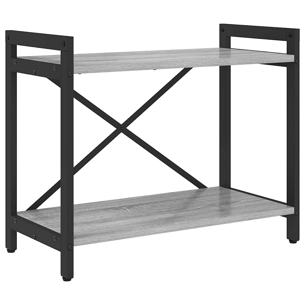 Bibliotecă sonoma gri 60 x 30 x 48.5 cm Lemn compozit GartenMobel Dekor