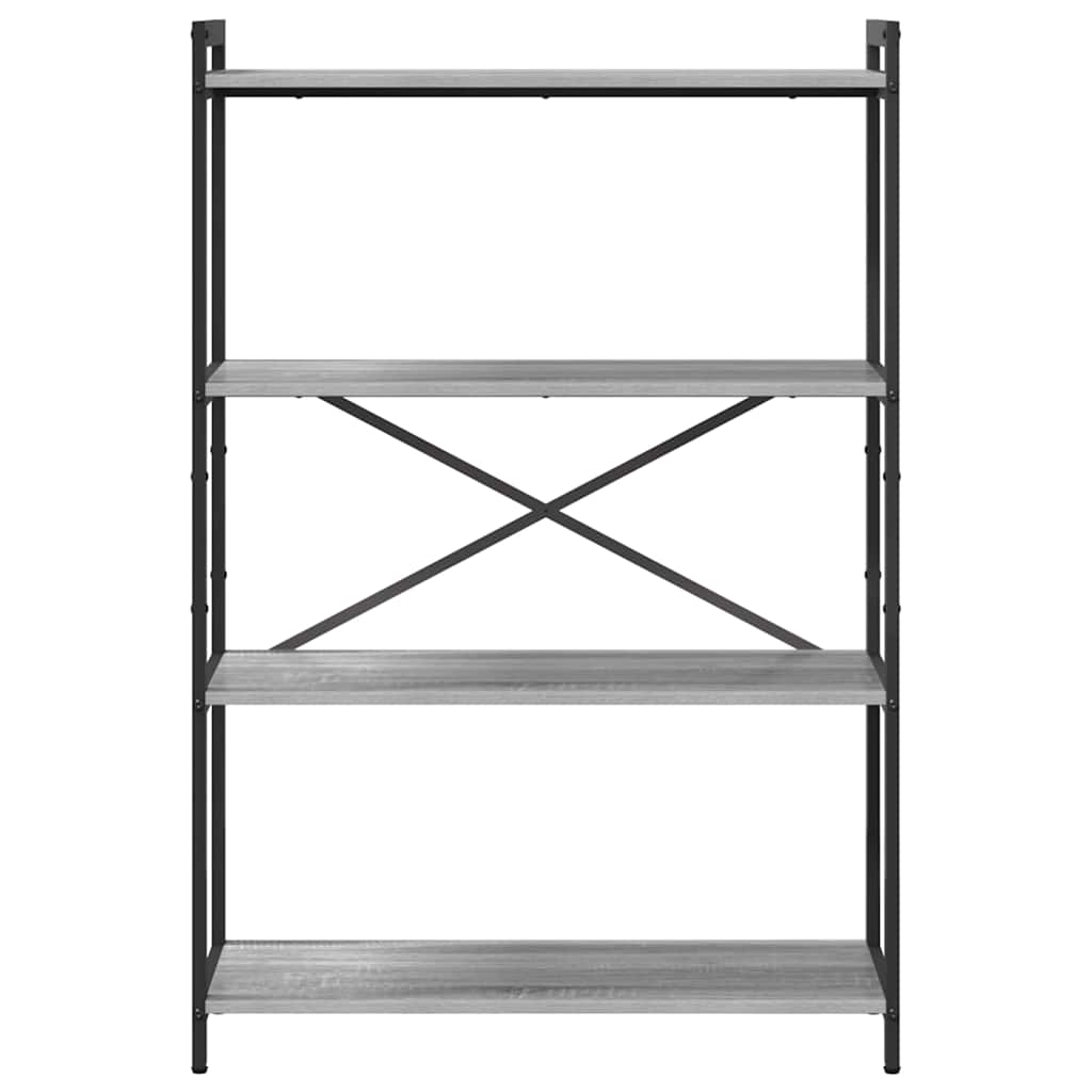 Bibliotecă sonoma gri 80 x 30 x 118 cm Lemn compozit GartenMobel Dekor