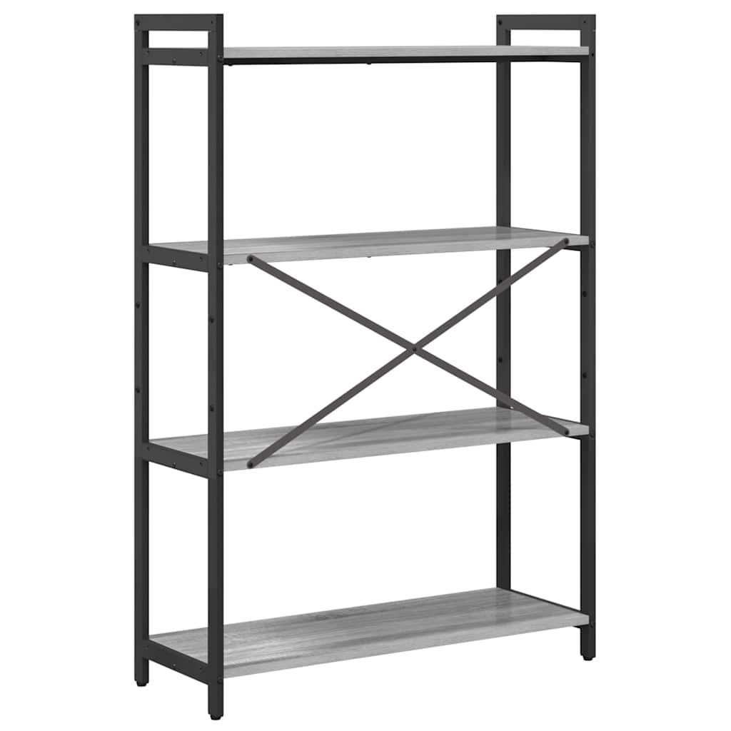 Bibliotecă sonoma gri 80 x 30 x 118 cm Lemn compozit GartenMobel Dekor
