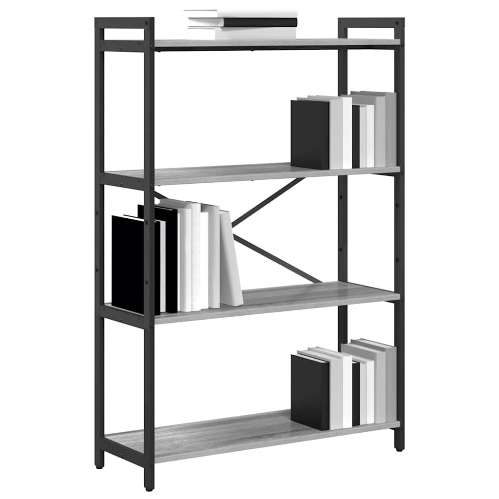Bibliotecă sonoma gri 80 x 30 x 118 cm Lemn compozit GartenMobel Dekor
