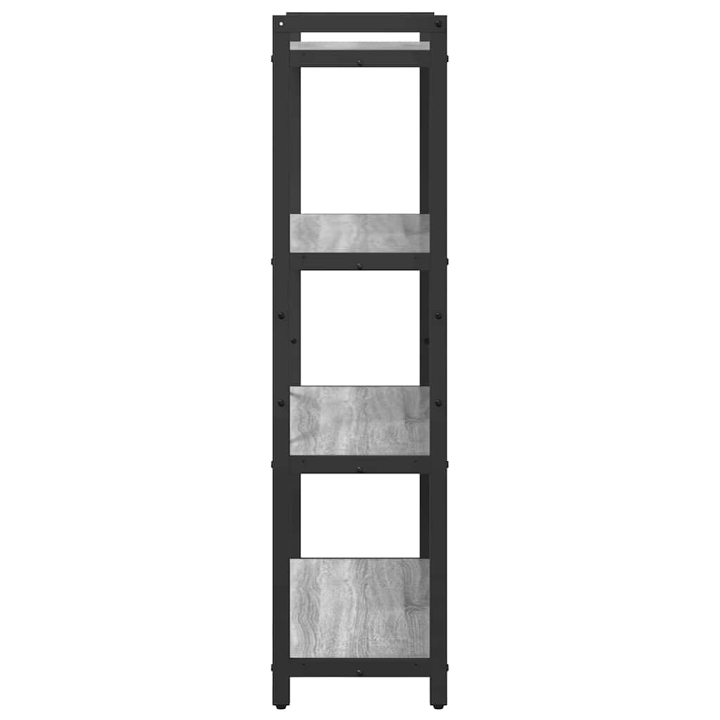 Bibliotecă sonoma gri 80 x 30 x 118 cm Lemn compozit GartenMobel Dekor