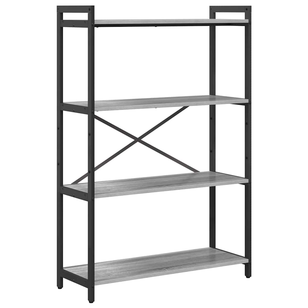 Bibliotecă sonoma gri 80 x 30 x 118 cm Lemn compozit GartenMobel Dekor