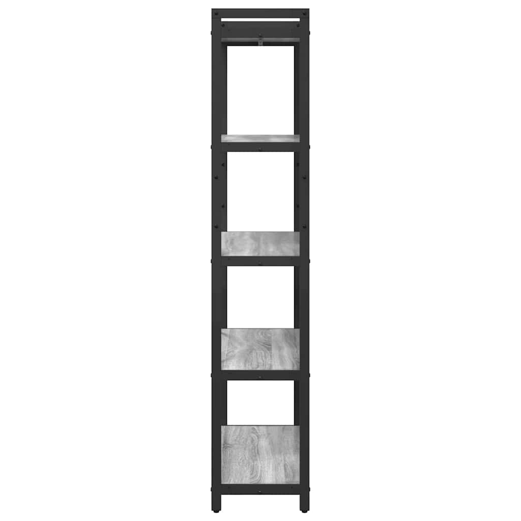 Bibliotecă sonoma gri 80 x 30 x 153 cm Lemn compozit GartenMobel Dekor