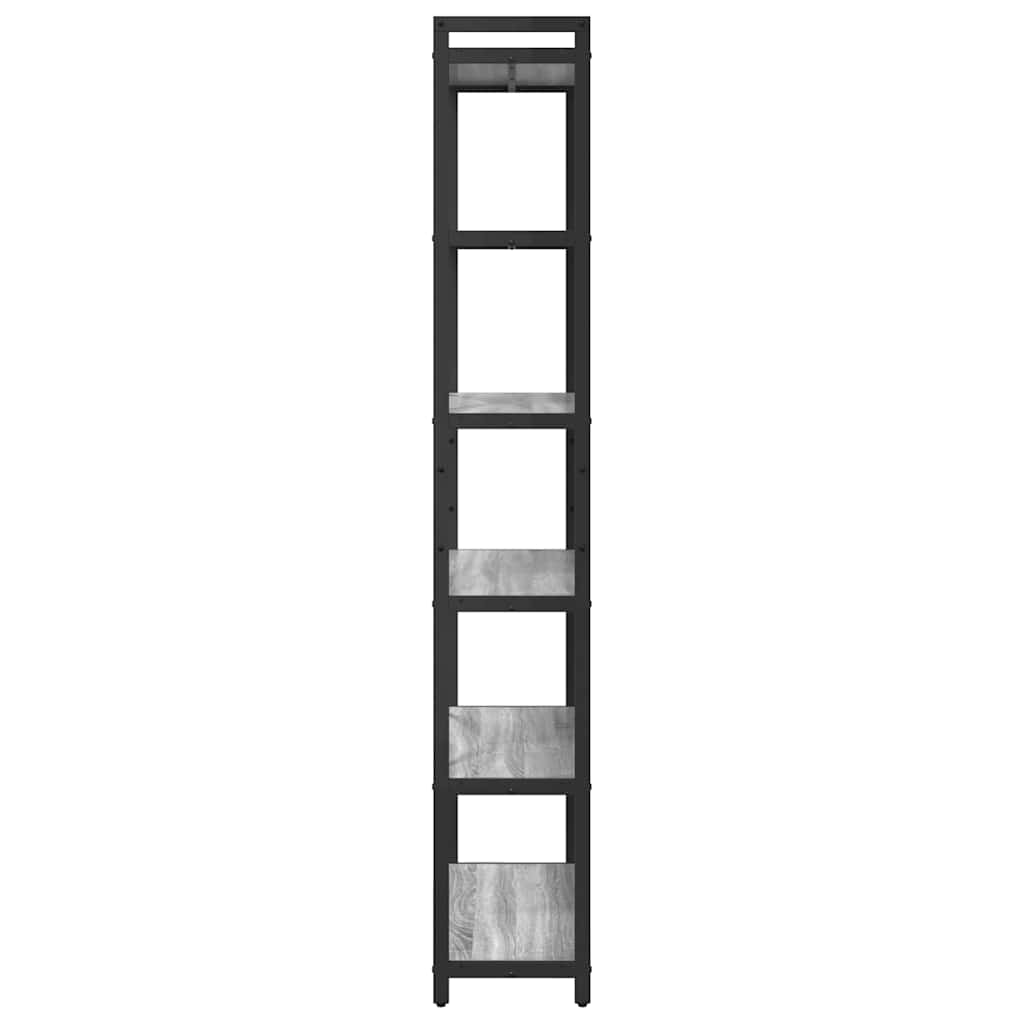 Bibliotecă sonoma gri 80 x 30 x 188 cm Lemn compozit GartenMobel Dekor
