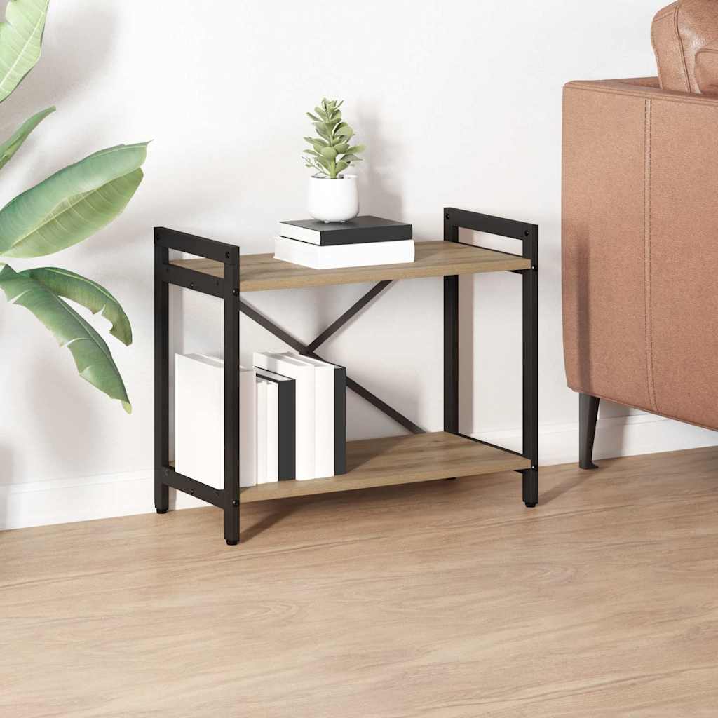 Bibliotecă stejar artizanal 60 x 30 x 48.5 cm Lemn compozit GartenMobel Dekor
