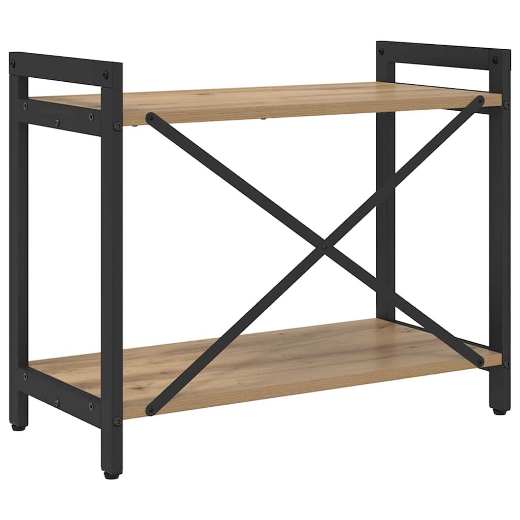 Bibliotecă stejar artizanal 60 x 30 x 48.5 cm Lemn compozit GartenMobel Dekor