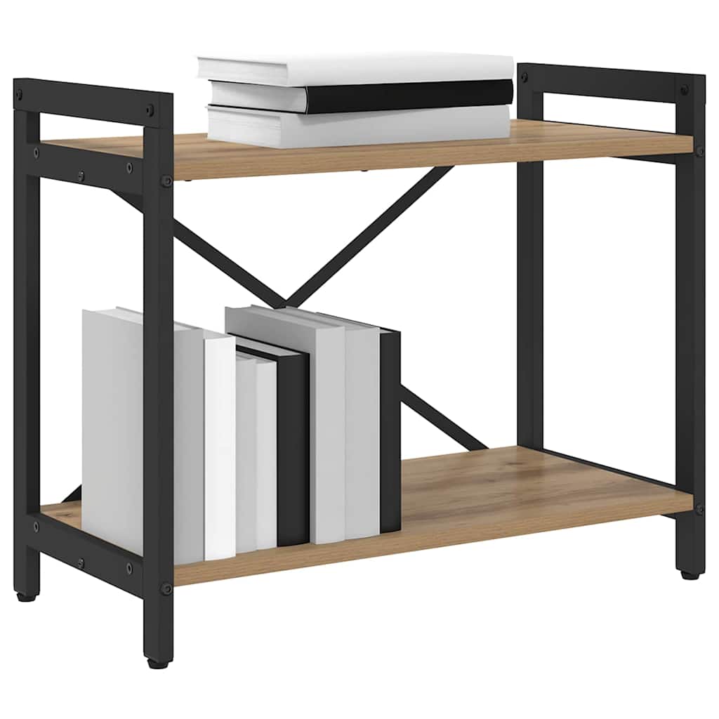 Bibliotecă stejar artizanal 60 x 30 x 48.5 cm Lemn compozit GartenMobel Dekor
