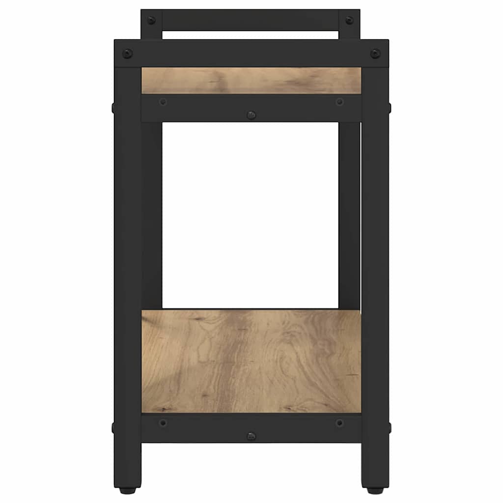 Bibliotecă stejar artizanal 60 x 30 x 48.5 cm Lemn compozit GartenMobel Dekor