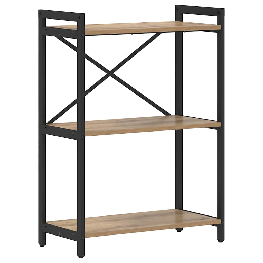 Bibliotecă stejar artizanal 60 x 30 x 83 cm Lemn compozit GartenMobel Dekor