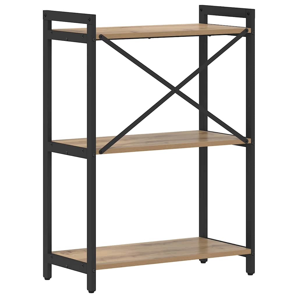 Bibliotecă stejar artizanal 60 x 30 x 83 cm Lemn compozit GartenMobel Dekor