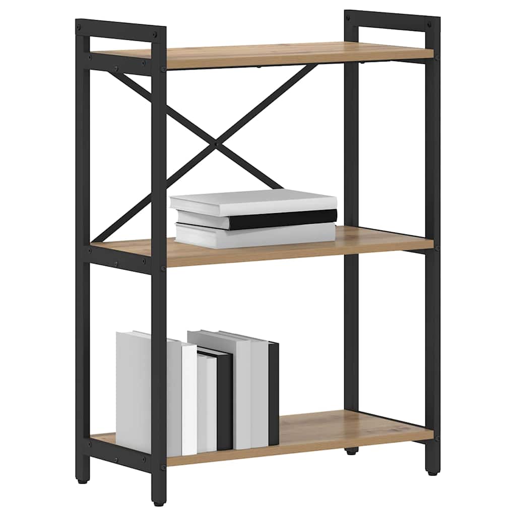 Bibliotecă stejar artizanal 60 x 30 x 83 cm Lemn compozit GartenMobel Dekor