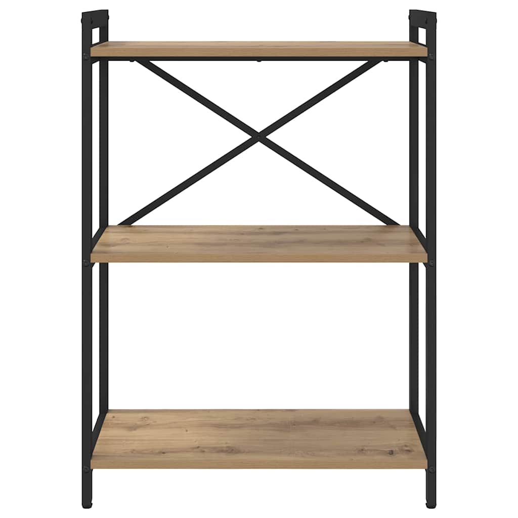Bibliotecă stejar artizanal 60 x 30 x 83 cm Lemn compozit GartenMobel Dekor
