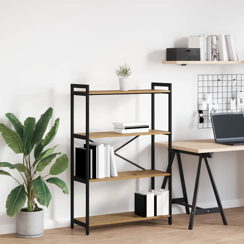 Bibliotecă stejar artizanal 80 x 30 x 118 cm Lemn compozit GartenMobel Dekor