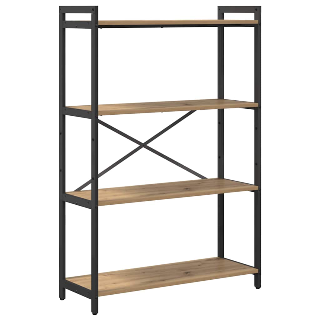 Bibliotecă stejar artizanal 80 x 30 x 118 cm Lemn compozit GartenMobel Dekor