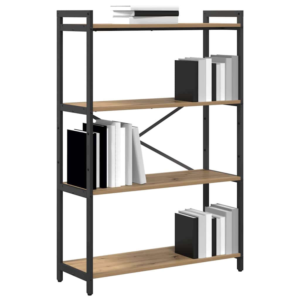 Bibliotecă stejar artizanal 80 x 30 x 118 cm Lemn compozit GartenMobel Dekor