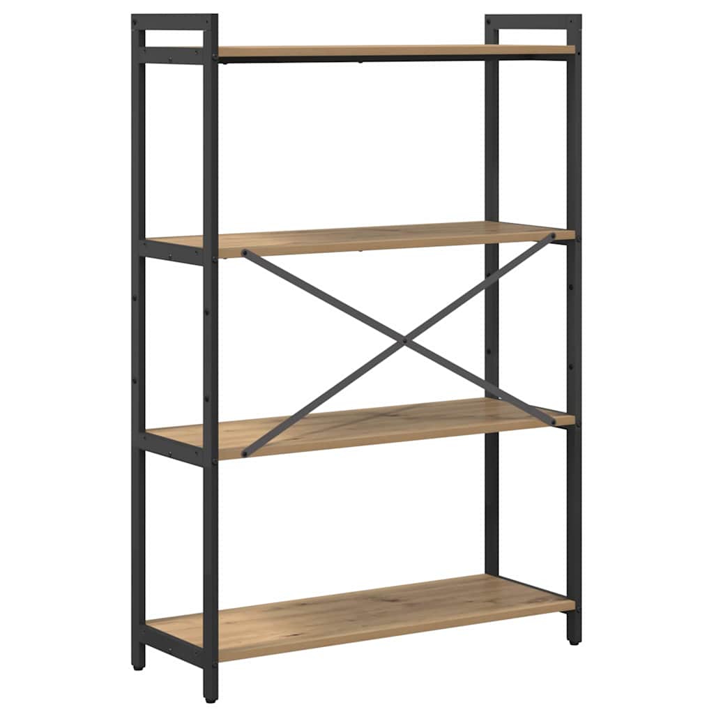 Bibliotecă stejar artizanal 80 x 30 x 118 cm Lemn compozit GartenMobel Dekor