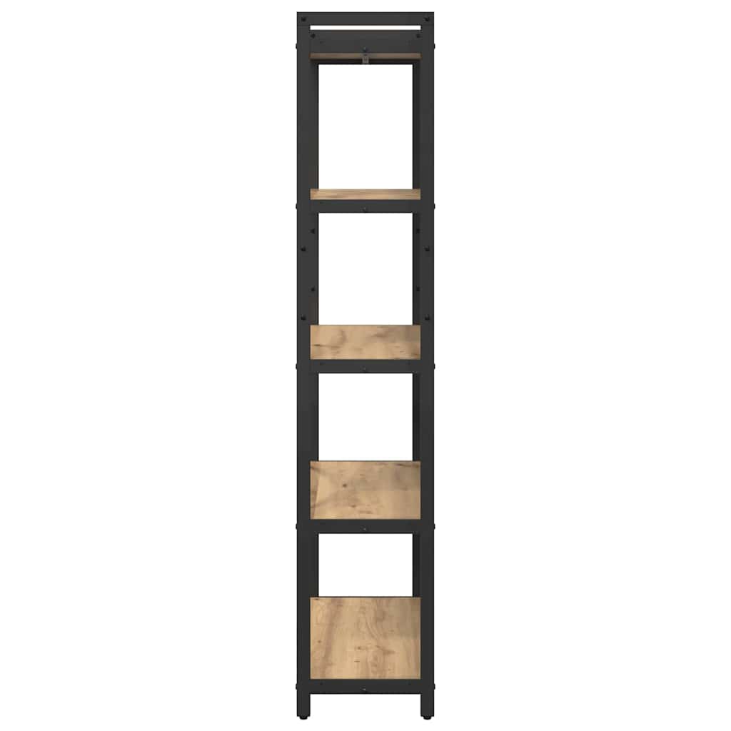 Bibliotecă stejar artizanal 80 x 30 x 153 cm Lemn compozit GartenMobel Dekor