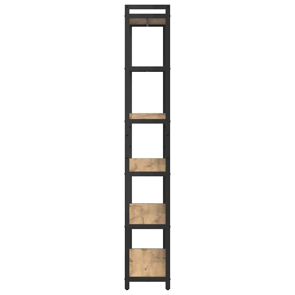 Bibliotecă stejar artizanal 80 x 30 x 188 cm Lemn compozit GartenMobel Dekor