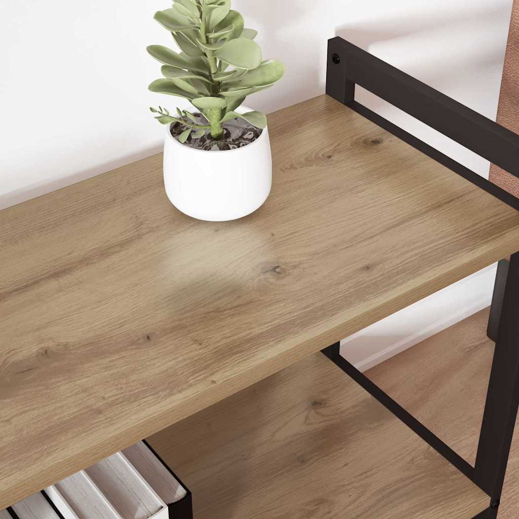 Bibliotecă stejar artizanal 80 x 30 x 48.5 cm Lemn compozit GartenMobel Dekor