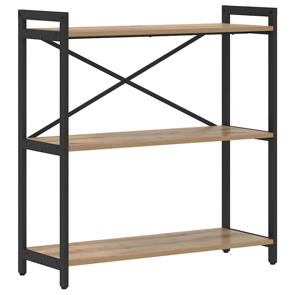 Bibliotecă stejar artizanal 80 x 30 x 83 cm Lemn compozit GartenMobel Dekor