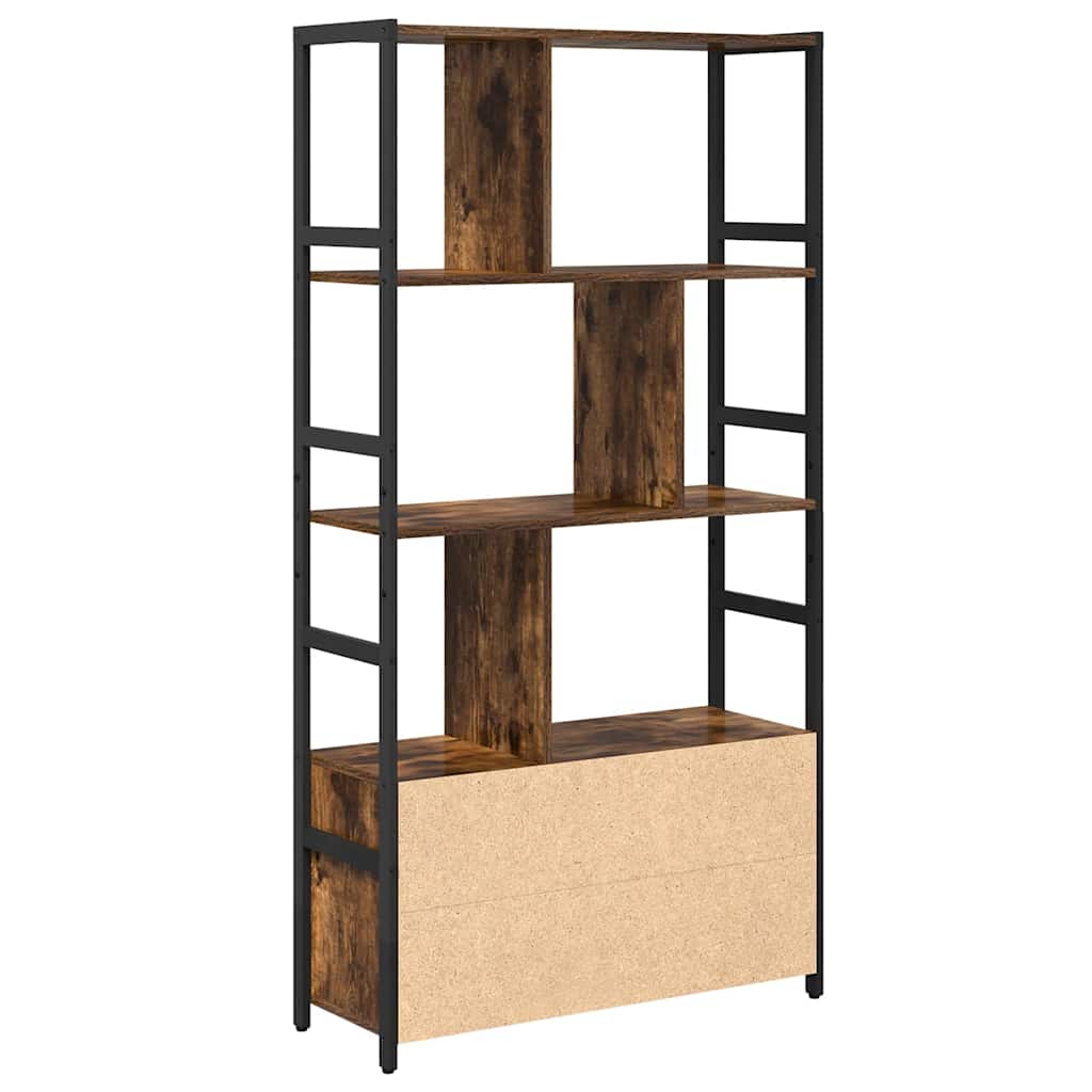 Raft pentru cărți Stejar afumat 80 x 30 x 155.5 cm GartenMobel Dekor