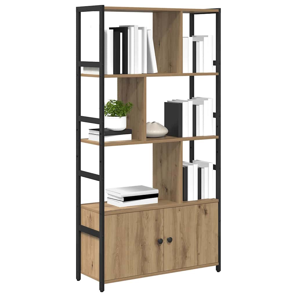 Raft pentru cărți stejar artizanal 80 x 30 x 155.5 cm GartenMobel Dekor