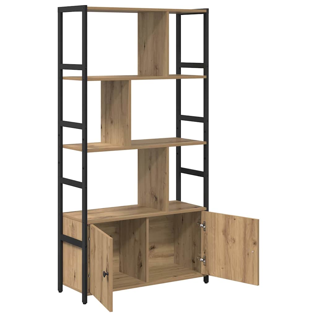 Raft pentru cărți stejar artizanal 80 x 30 x 155.5 cm GartenMobel Dekor