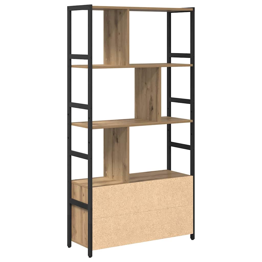 Raft pentru cărți stejar artizanal 80 x 30 x 155.5 cm GartenMobel Dekor