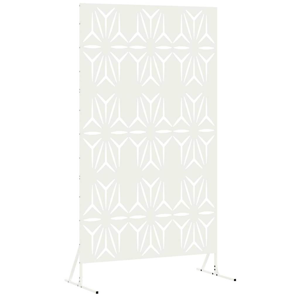 Ecran de intimitate Alb Oțel GartenMobel Dekor