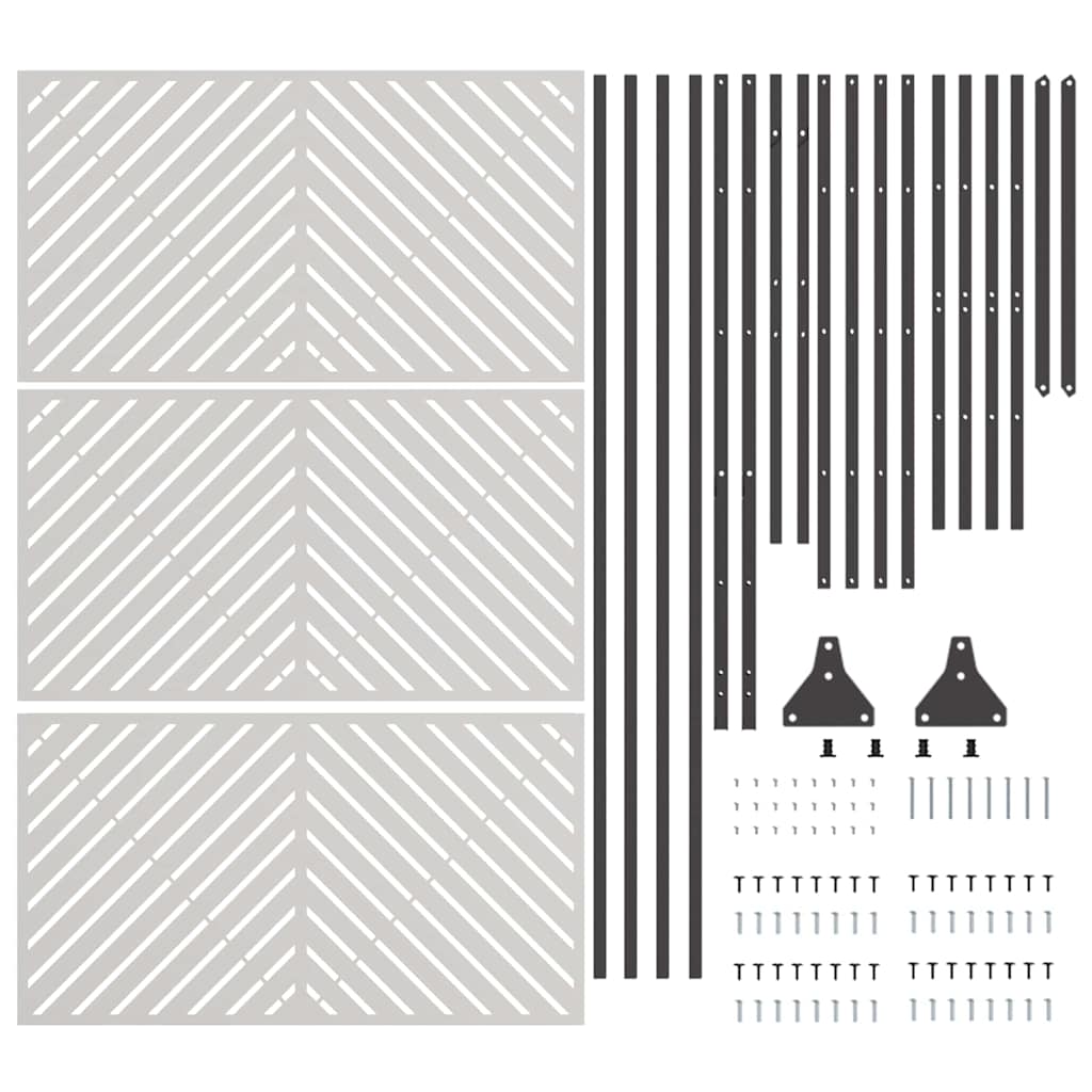 Ecran de intimitate Gri Oțel GartenMobel Dekor