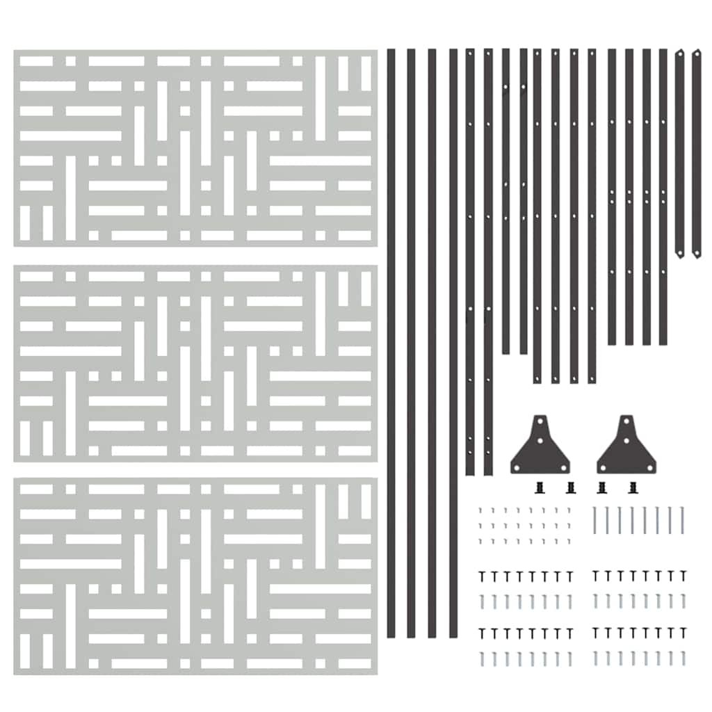 Ecran de intimitate Gri Oțel GartenMobel Dekor