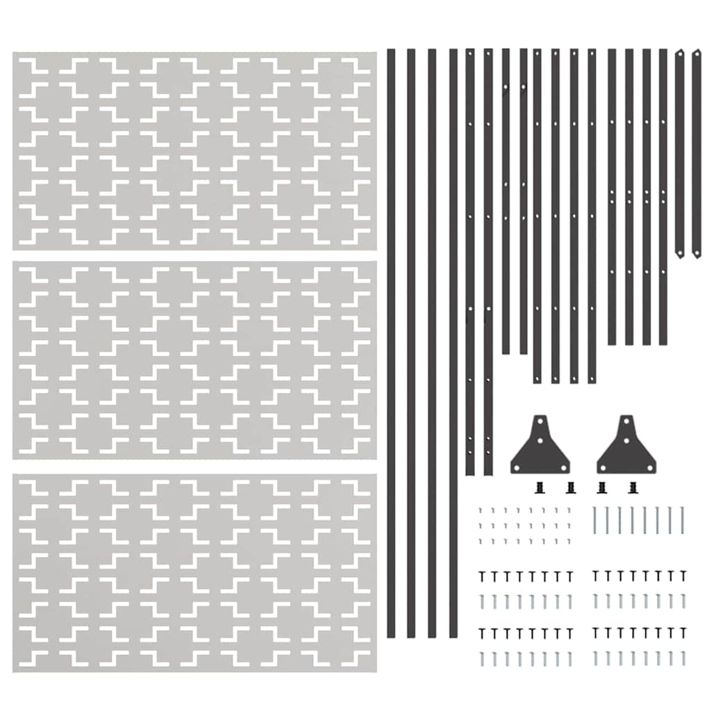 Ecran de intimitate Gri Oțel GartenMobel Dekor