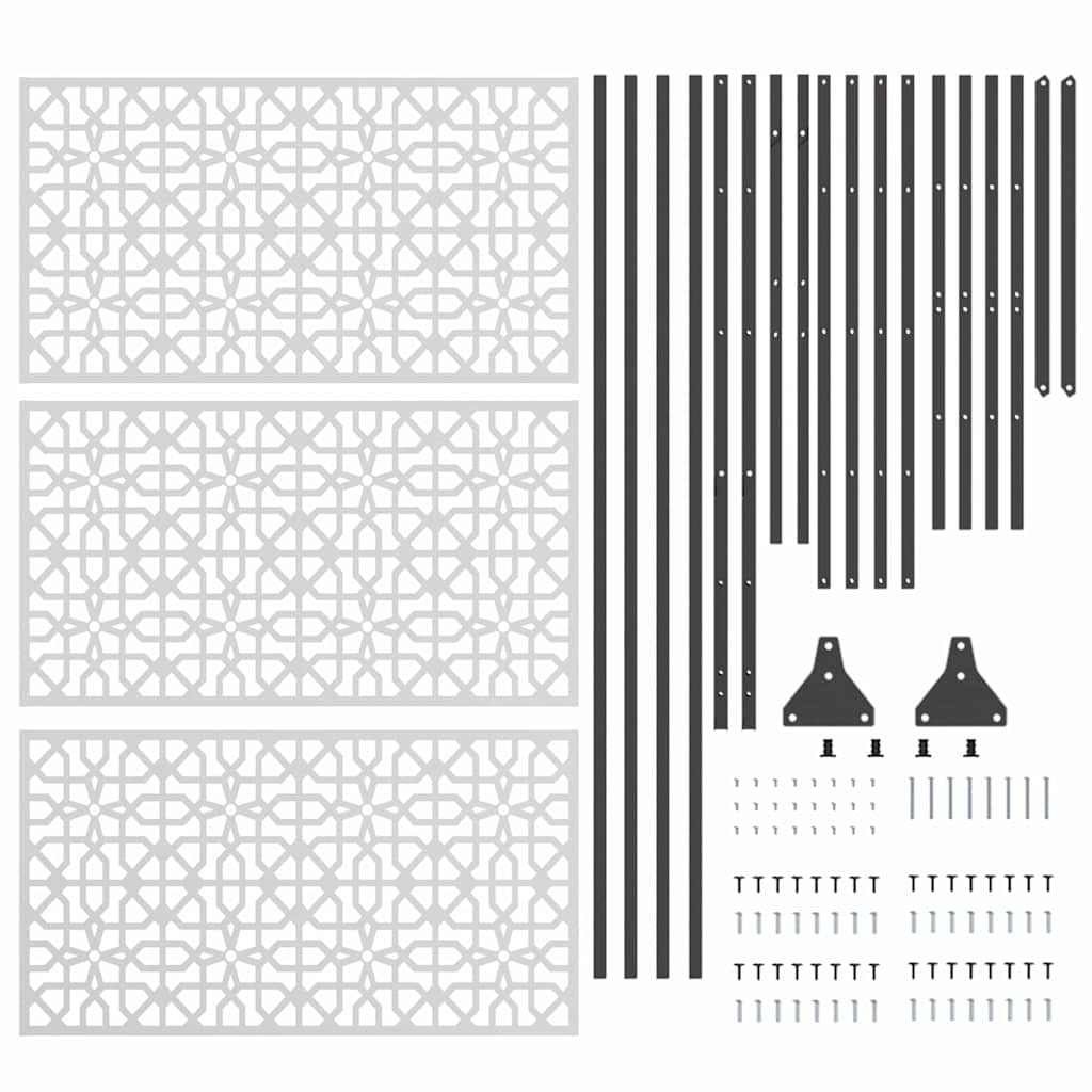 Ecran de intimitate Gri Oțel GartenMobel Dekor