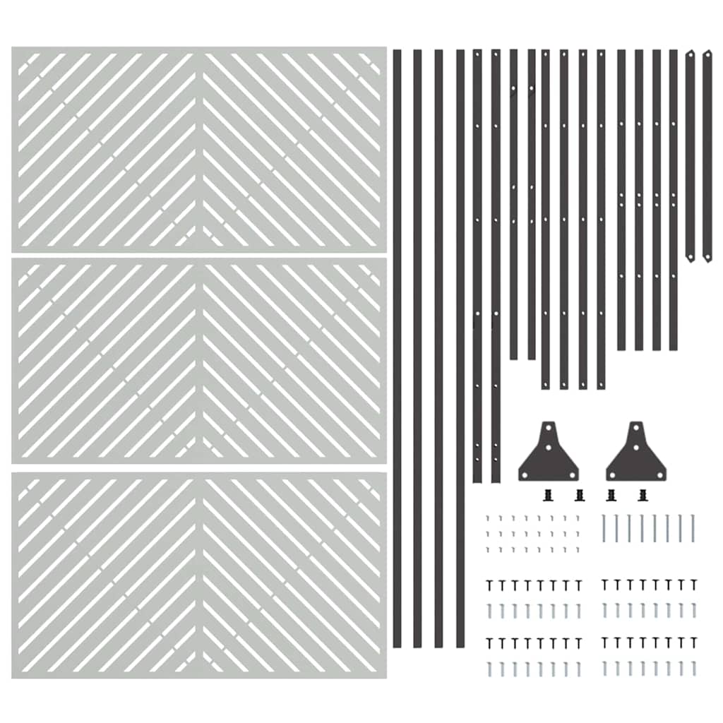 Ecran de intimitate Gri Oțel GartenMobel Dekor