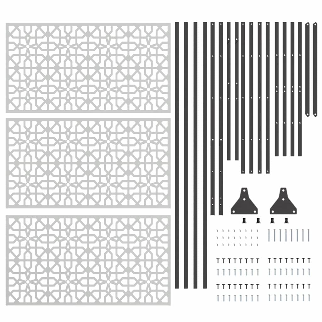 Ecran de intimitate Gri Oțel GartenMobel Dekor