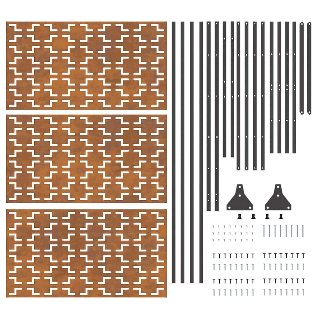 Ecran de intimitate Gri Oțel GartenMobel Dekor