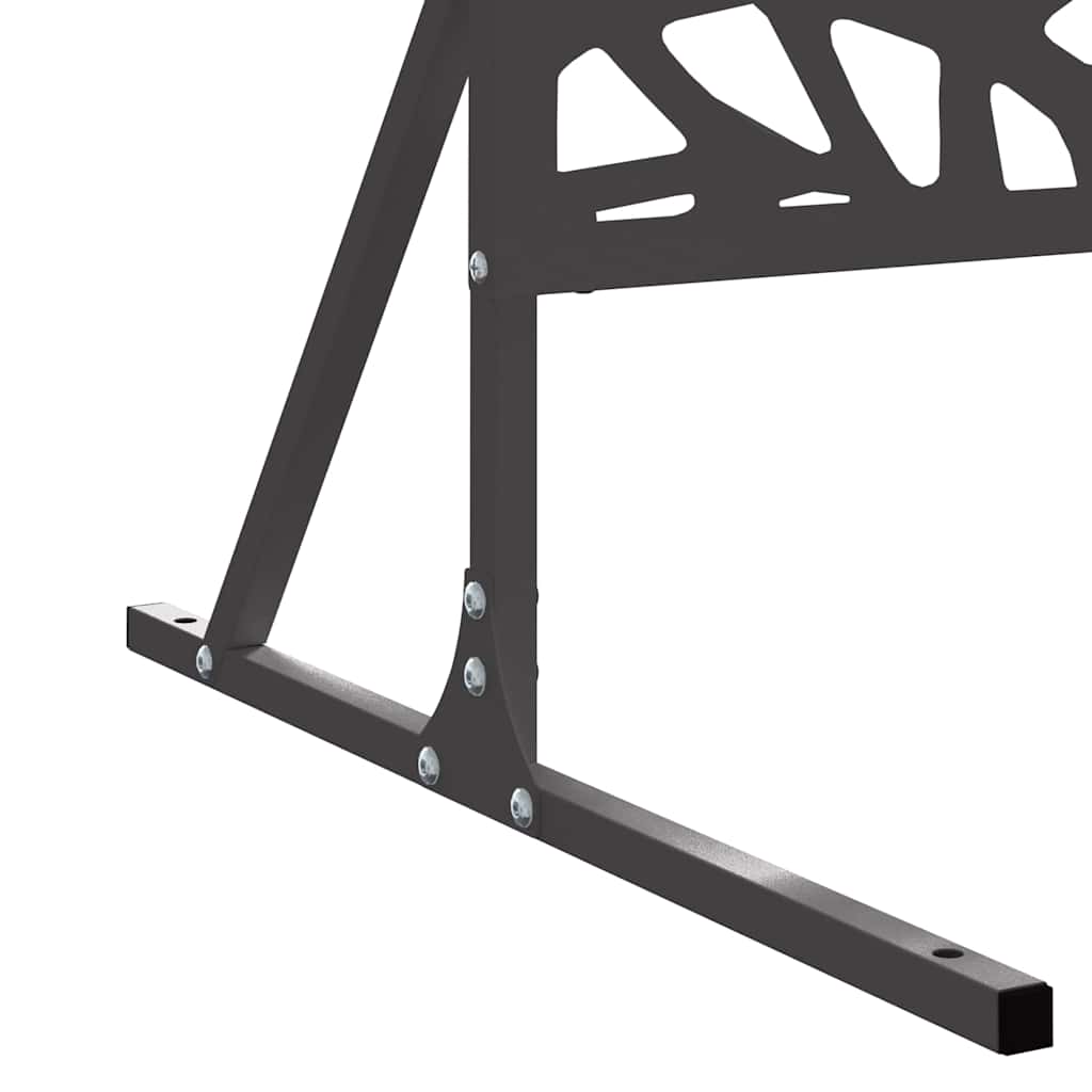 Ecran de intimitate Negru Oțel GartenMobel Dekor