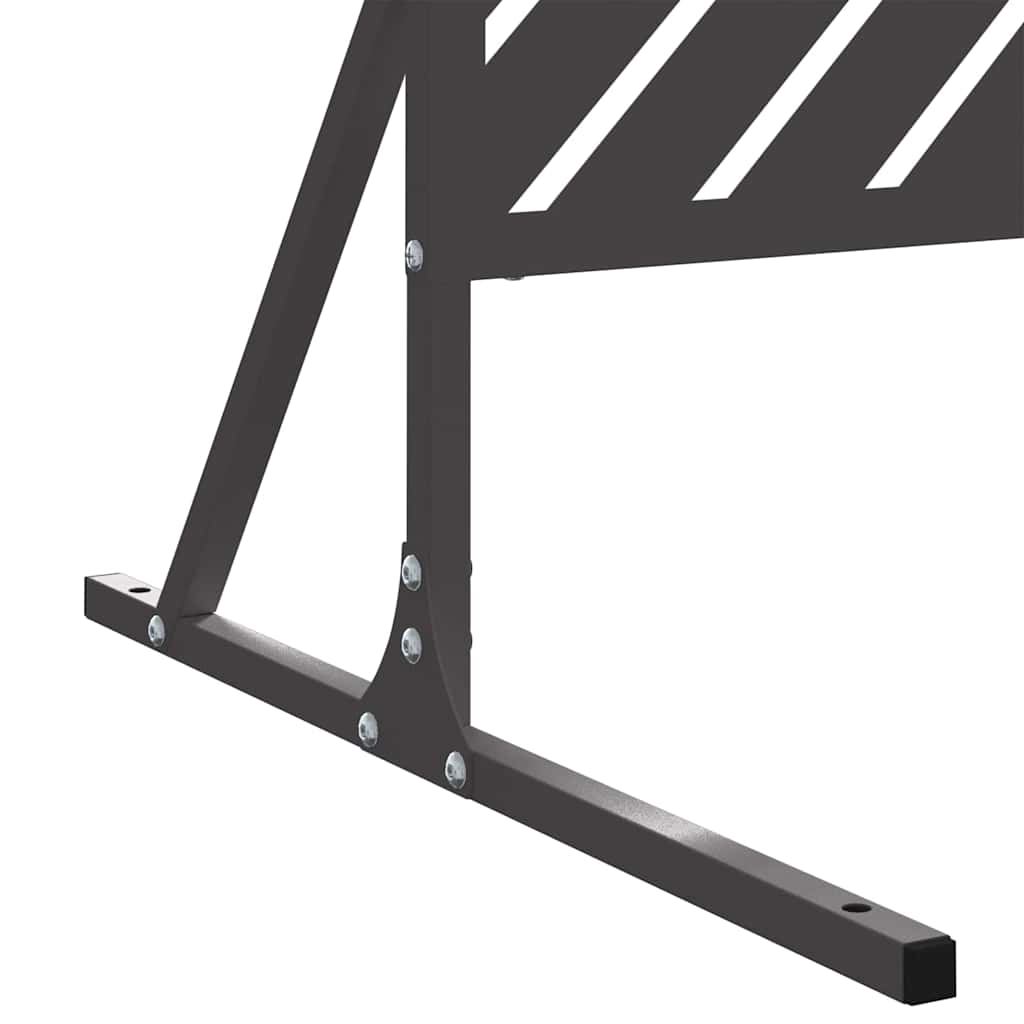 Ecran de intimitate Negru Oțel GartenMobel Dekor