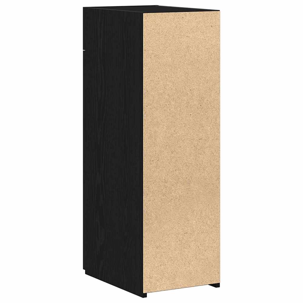 Bufet cu sertar Stejar negru 30 x 42.5 x 93 cm Lemn compozit GartenMobel Dekor