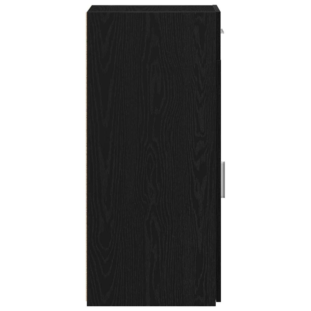 Bufet cu sertar Stejar negru 30 x 42.5 x 93 cm Lemn compozit GartenMobel Dekor