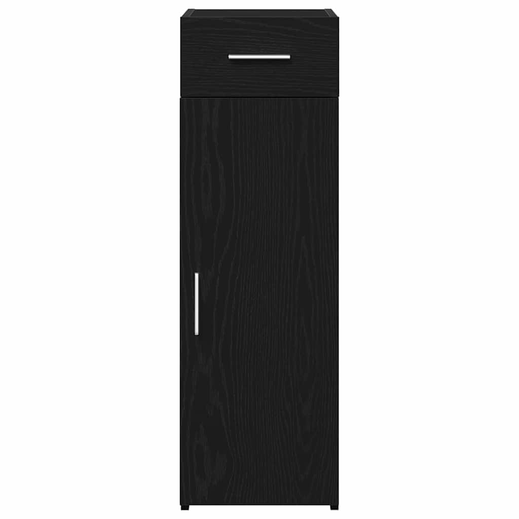 Bufet cu sertar Stejar negru 30 x 42.5 x 93 cm Lemn compozit GartenMobel Dekor