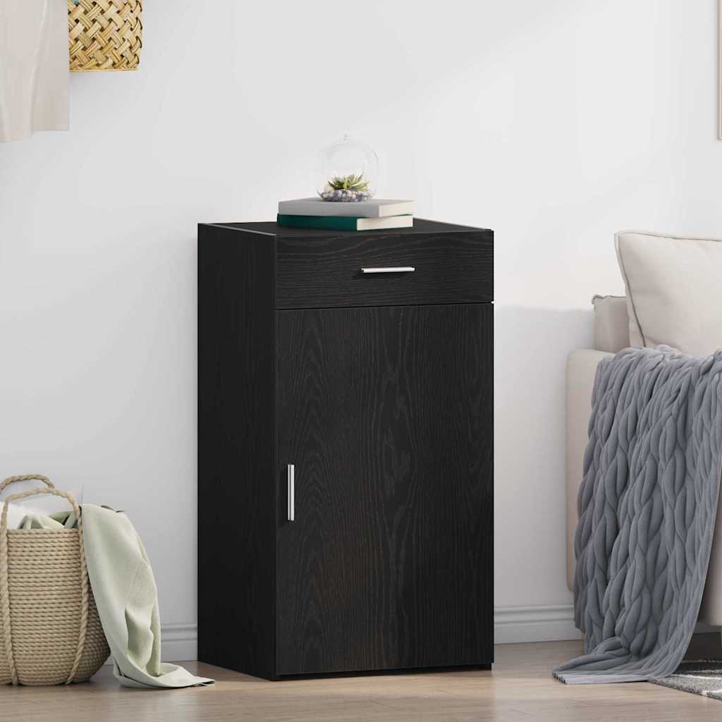 Bufet cu sertar Stejar negru 50 x 42.5 x 93 cm Lemn compozit GartenMobel Dekor